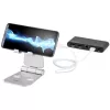 Suporte para telefone e tablet StarTech.com - Suporte universal dobrável para dispositivos móveis, para smartphones e tablets - Suporte ergonómico ajustável multi-ângulo para secretária - Portátil - prateado