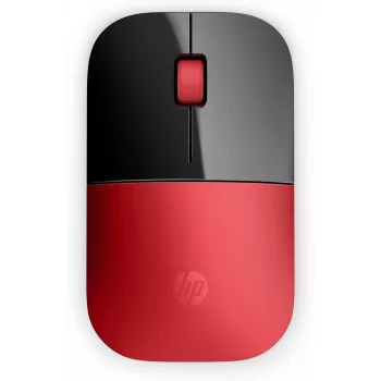 Rato sem fios HP Z3700 vermelho, ambidestro, ótico, RF Wireless, 1200 DPI, vermelho