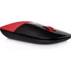 Rato sem fios HP Z3700 vermelho, ambidestro, ótico, RF Wireless, 1200 DPI, vermelho