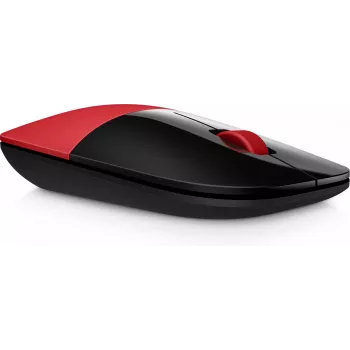 Rato sem fios HP Z3700 vermelho, ambidestro, ótico, RF Wireless, 1200 DPI, vermelho