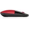 Rato sem fios HP Z3700 vermelho, ambidestro, ótico, RF Wireless, 1200 DPI, vermelho