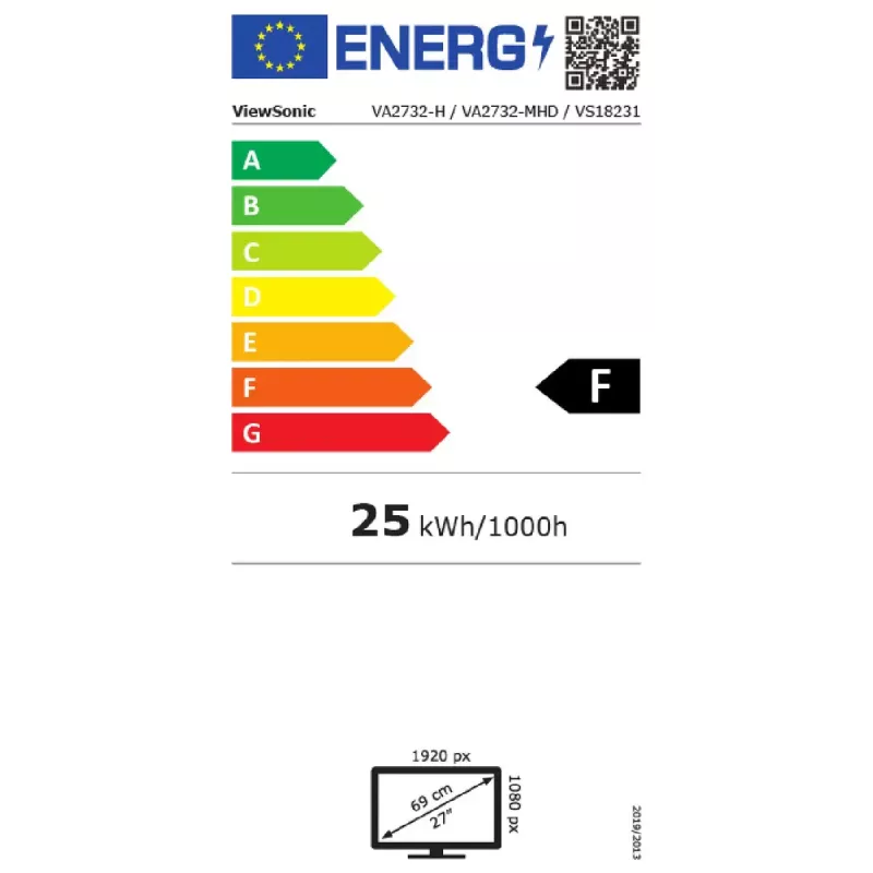 Monitor de computador Viewsonic VA2732-h 68,6 cm (27