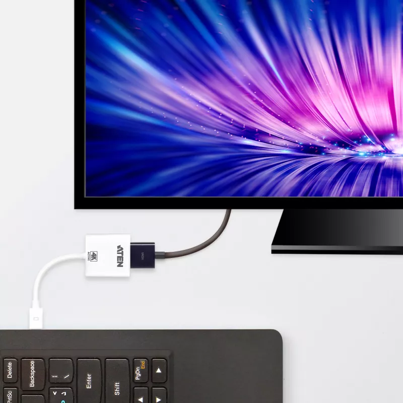 Conversor ATEN 4K Active mini DisplayPort para HDMI, 3D, até 3840 por 2160 @30Hz