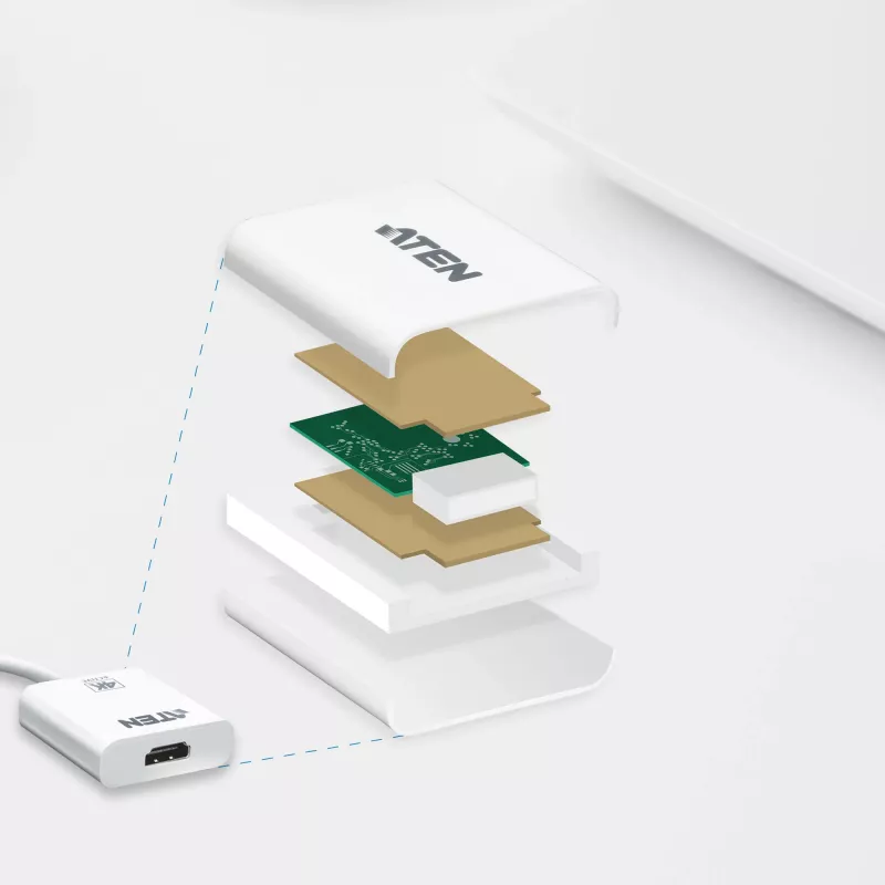 Conversor ATEN 4K Active mini DisplayPort para HDMI, 3D, até 3840 por 2160 @30Hz