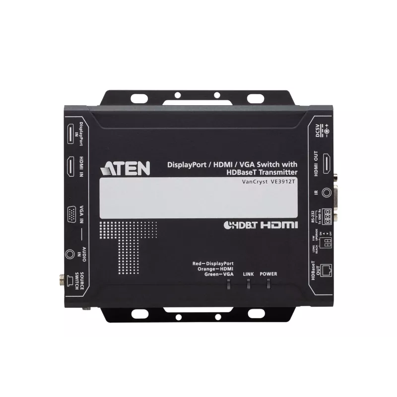Comutador ATEN DisplayPort/HDMI/VGA com transmissor HDBaseT