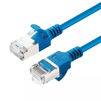 Cabo de rede Microconnect V-FTP6A0025B fino azul 0,25 m Cat6a U/FTP (STP)