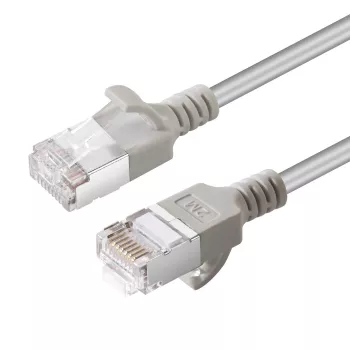 Cabo de rede Microconnect V-FTP6A015 fino cinzento 1,5 m Cat6a U/FTP (STP)