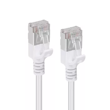 Cabo de rede Microconnect V-FTP6A01W fino branco 1 m Cat6a U/FTP (STP)