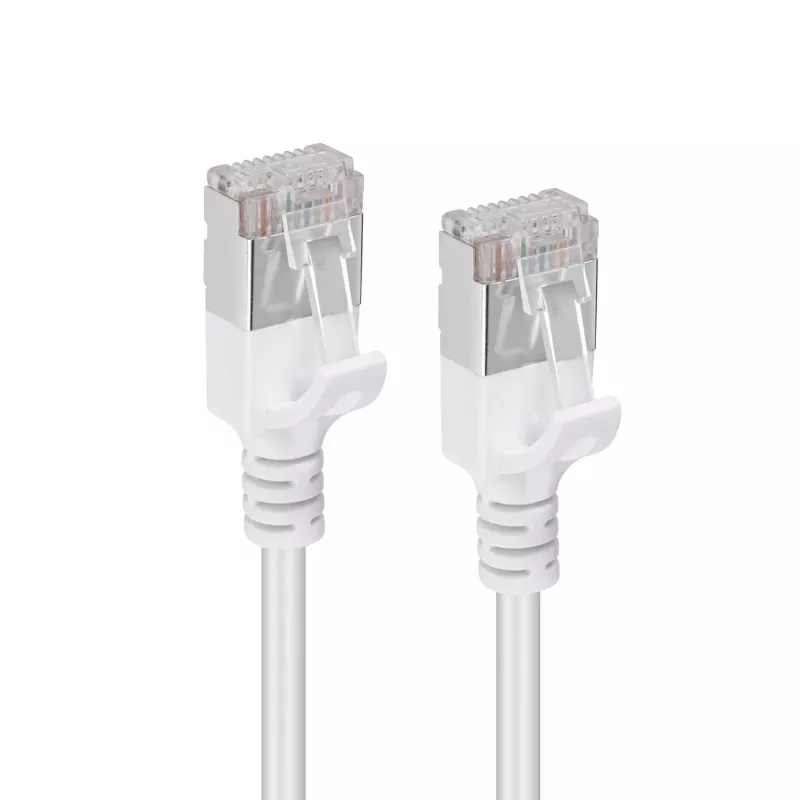 Cabo de rede Microconnect V-FTP6A02W fino branco 2 m Cat6a U/FTP (STP)