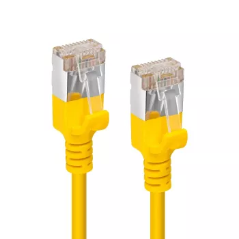 Cabo de rede Microconnect V-FTP6A03Y fino amarelo 3 m Cat6a U/FTP (STP)
