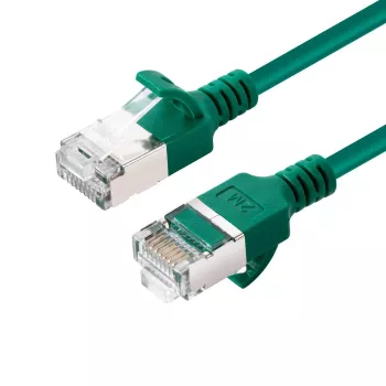 Microconnect V-FTP6A10G cabo de rede fino verde 10 m Cat6a U/FTP (STP)