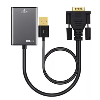 Microconnect VGAHDMI cabo VGA 0,15 m VGA (D-Sub) preto
