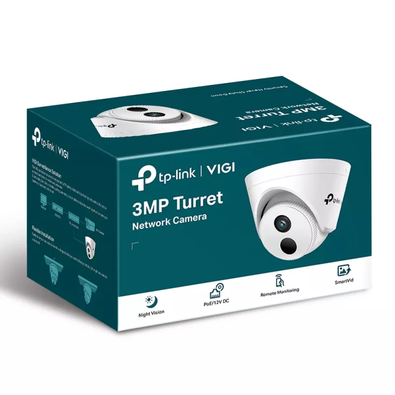 Câmara de segurança IP TP-Link VIGI 3MP câmara de rede turret