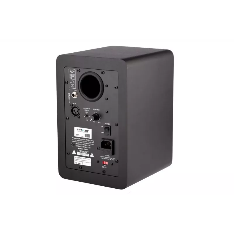 Coluna Vivolink VLSP70 2 vias preta com fios 50 W