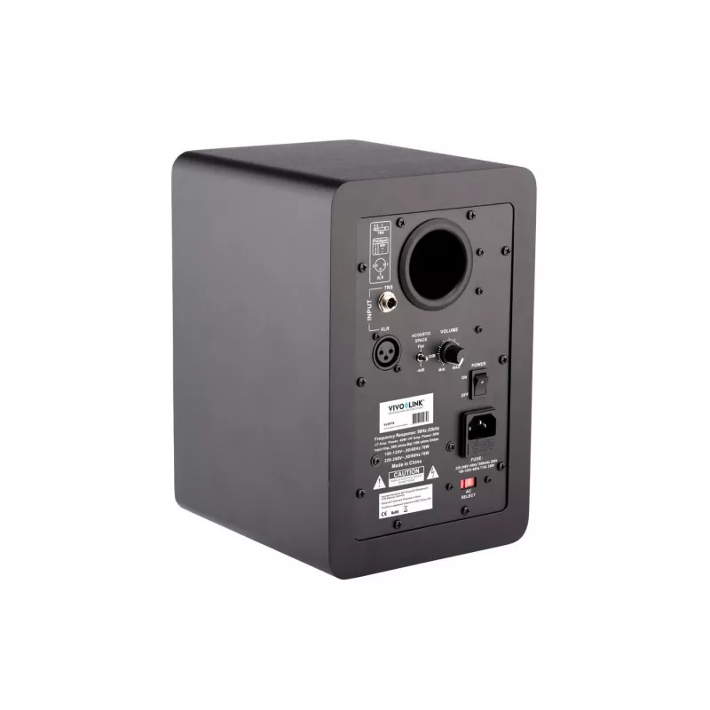 Coluna Vivolink VLSP70 2 vias preta com fios 50 W
