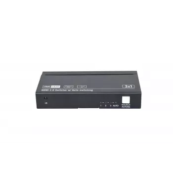 Comutador de vídeo HDMI Vivolink VLSW131 3840x2160 60fps preto
