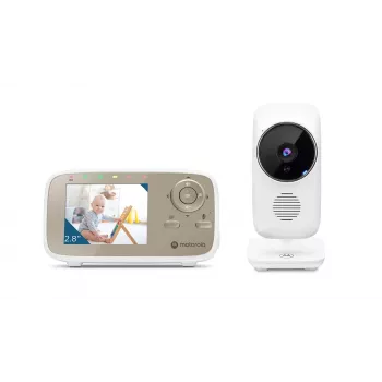 Intercomunicador de vídeo para bebé Motorola VM483 300 m FHSS dourado, branco