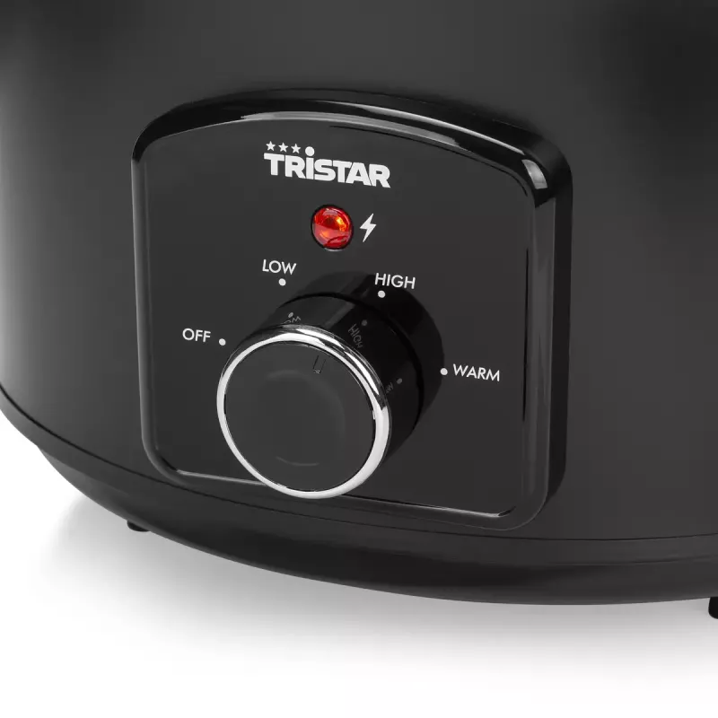 Panela de cozedura lenta Tristar VS-3915 3,5L preta botão rotativo 180W