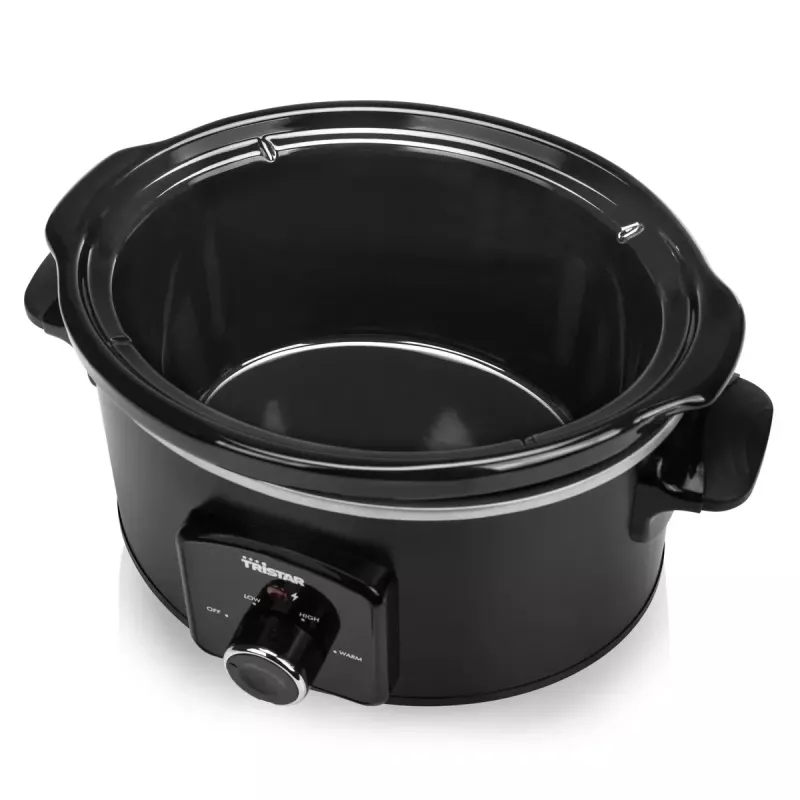 Panela de cozedura lenta Tristar VS-3915 3,5L preta botão rotativo 180W