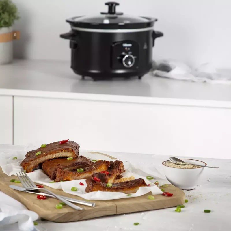Panela de cozedura lenta Tristar VS-3915 3,5L preta botão rotativo 180W
