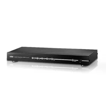 Comutador HDMI de 4 portas com vista dupla ATEN, HDMI, metal, preto, 15 m, 480p, 720p, 1080i, 1080p, 6,75 Gbit/s