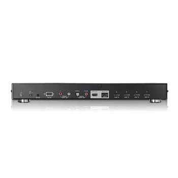 Comutador HDMI de 4 portas com vista dupla ATEN, HDMI, metal, preto, 15 m, 480p, 720p, 1080i, 1080p, 6,75 Gbit/s