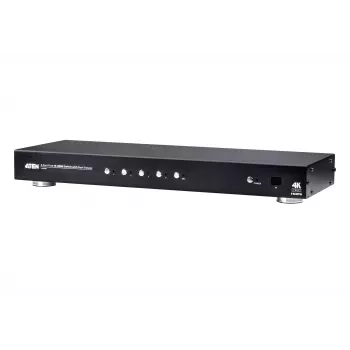 Comutador HDMI True 4K de 4 portas com duplo ATEN, HDMI, metal, preto, 60 Hz, 3 m, 3840 x 2160, 4096 x 2160