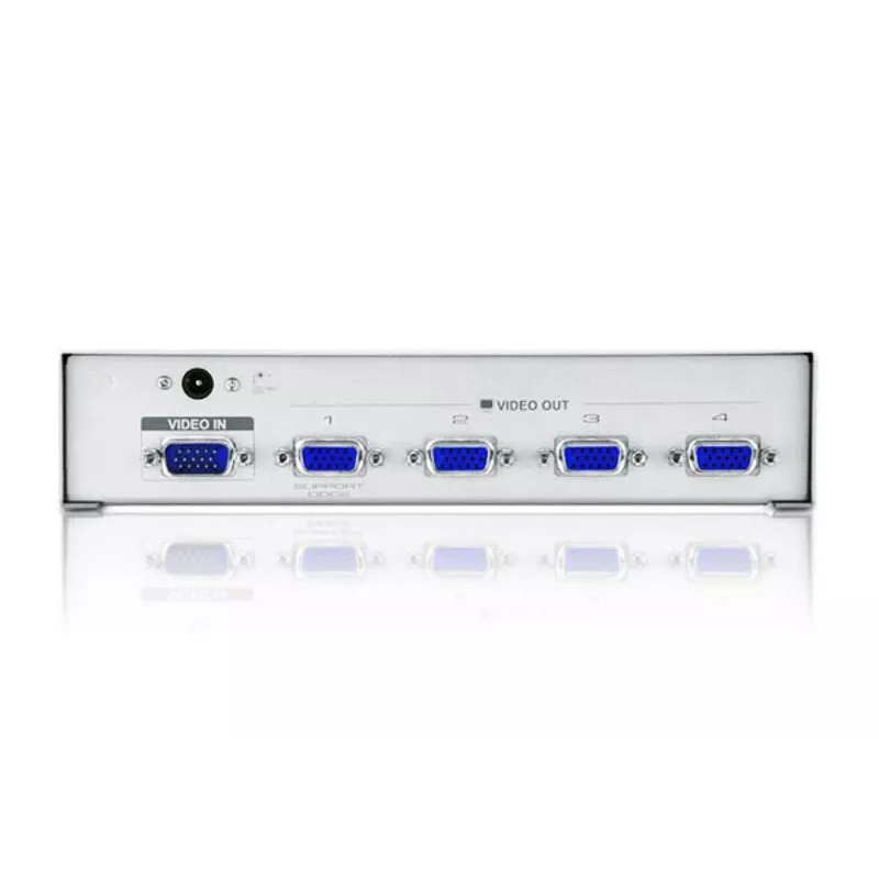 ATEN VS94A divisor de vídeo VGA de 4 portas, 1x entrada VGA / 4x saída VGA, 1920 x 1400, 350 MHz, até 30 m
