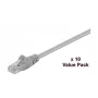 Microconnect V-UTP5005VP Cabo patch Cat5e U/UTP, 0,5 m, cinzento, embalagem de 10