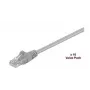 Microconnect V-UTP501VP cabo de rede Cat5e U/UTP, 1 m, cinzento, pack de 10