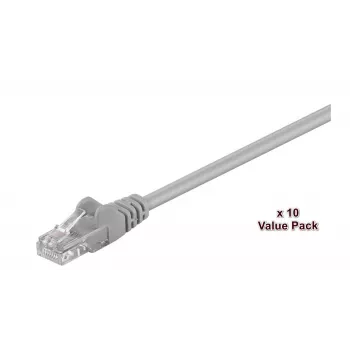 Cabo de rede Microconnect V-UTP503VP cinzento 3 m Cat5e U/UTP (UTP)