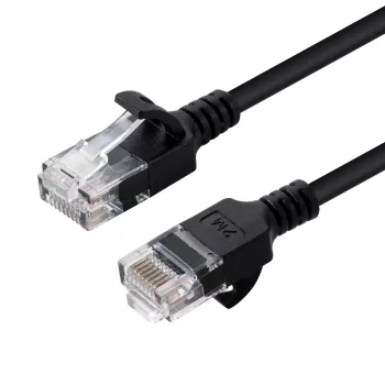 Microconnect V-UTP610S-schlank cabo de rede preto 10 m Cat6 U/UTP (UTP)