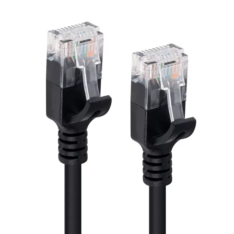 Microconnect V-UTP610S-schlank cabo de rede preto 10 m Cat6 U/UTP (UTP)