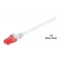 Microconnect V-UTP615WVP Cabo de rede patch Cat6 U/UTP, 15 m, branco, pack de 5