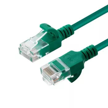 Microconnect V-UTP6A015G-schlank cabo de rede verde 1,5 m Cat6a U/UTP (UTP)