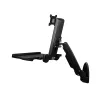 Estação de trabalho de parede StarTech.com – Secretária elevatória articulada Full-Motion com braço ergonómico regulável em altura para monitor e teclado – Suporte para rato e scanner – Ecrã VESA único