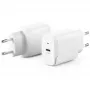 Carregador de Interior ALOGIC WC1X20-EU Smartphone 100-240V USB-C Branco