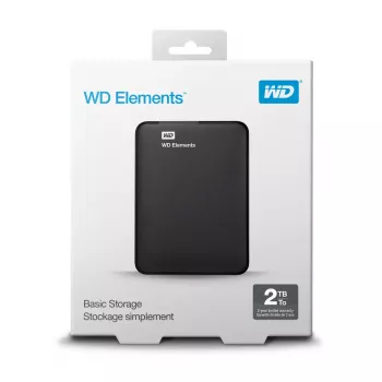 Disco Rígido Externo Western Digital WD Elements 2 TB 2,5 Polegadas USB 3.2 Preto