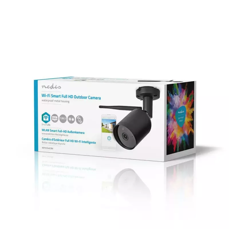 Câmara de vigilância IP Nedis WIFICO40CBK