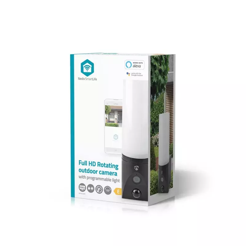 Câmara de vigilância IP Nedis WIFICOL20BK exterior 1920x1080 sem fios preta