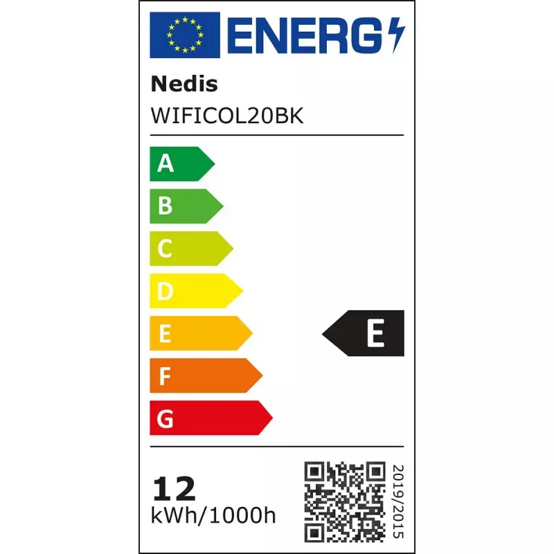 Câmara de vigilância IP Nedis WIFICOL20BK exterior 1920x1080 sem fios preta