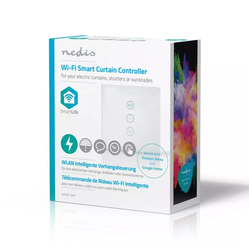 Transmissor WWAN de parede Nedis WIFIWC10WT — Interface smart home com fios e sem fios