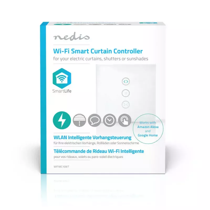 Transmissor WWAN de parede Nedis WIFIWC10WT — Interface smart home com fios e sem fios