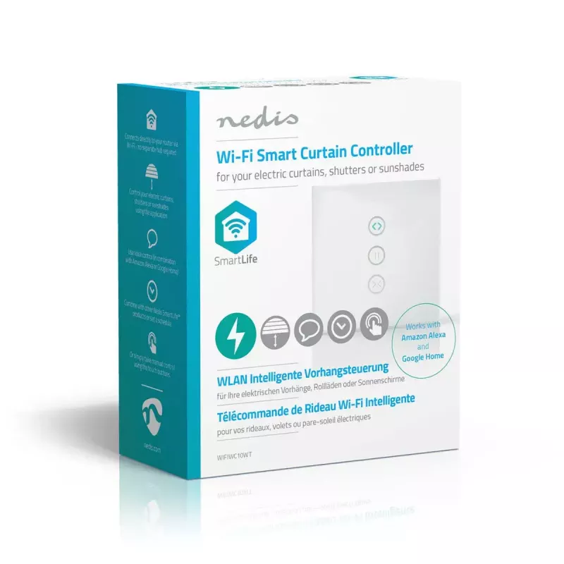 Transmissor WWAN de parede Nedis WIFIWC10WT — Interface smart home com fios e sem fios