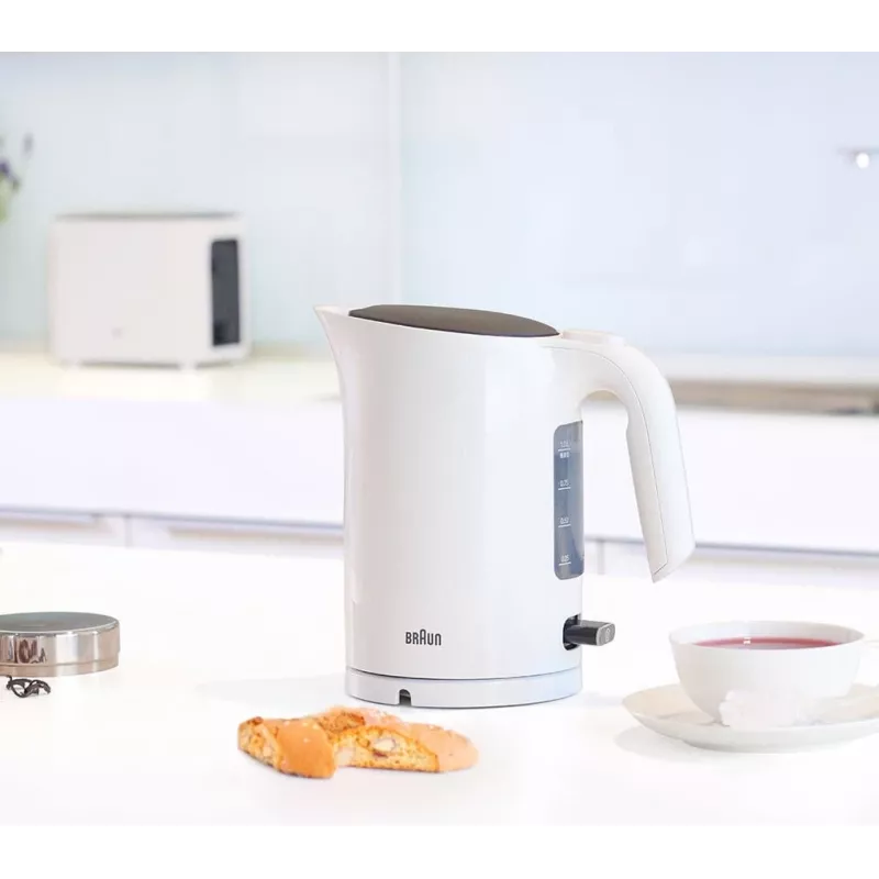 Chaleira elétrica Braun PurEase WK 3100 WH 1,7 L 2200 W branca