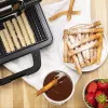 Máquina de waffles Tristar WF-1171, 1000 W, placa 28,5×15,2 cm, aço inoxidável, 1,5 kg