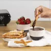 Máquina de waffles Tristar WF-1171, 1000 W, placa 28,5×15,2 cm, aço inoxidável, 1,5 kg