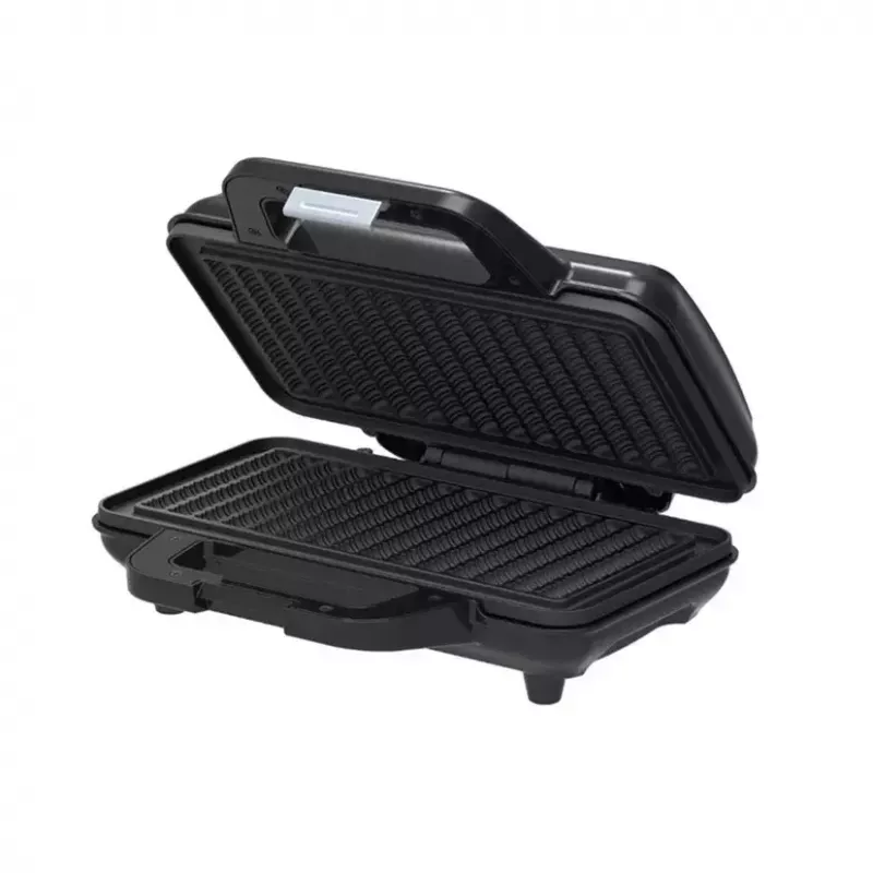 Máquina de waffles Tristar WF-1171, 1000 W, placa 28,5×15,2 cm, aço inoxidável, 1,5 kg