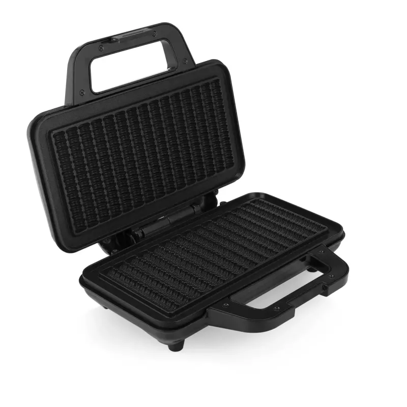 Máquina de waffles Tristar WF-1171, 1000 W, placa 28,5×15,2 cm, aço inoxidável, 1,5 kg