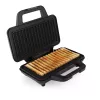 Máquina de waffles Tristar WF-1171, 1000 W, placa 28,5×15,2 cm, aço inoxidável, 1,5 kg